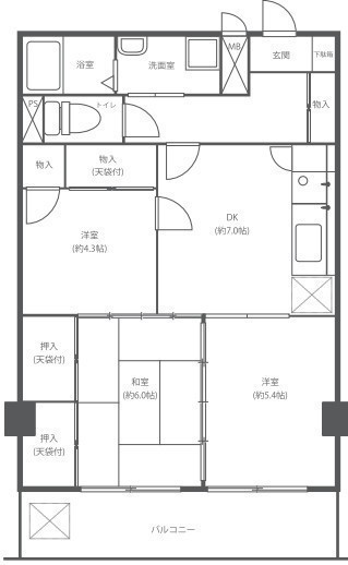 間取図/区画図:
